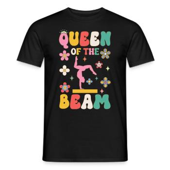 Reine de la poutre Groovy Gymnastique Gymnastique Acro - T-shirt homme - noir - Devant - AI Model Male 178 light (178cm)