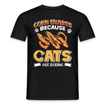 Serpent des blés Snake - T-shirt homme - noir - Devant - AI Model Male 178 light (178cm)