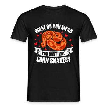 Serpent des blés Snake - T-shirt homme - noir - Devant - AI Model Male 178 light (178cm)