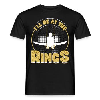 Ring Gymnastics Gymnastics - Men's T-Shirt - black - Front - AI Model Male 178 light (178cm)