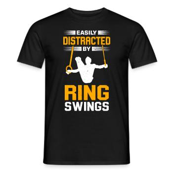 Ring Gymnastics Gymnastics - Men's T-Shirt - black - Front - AI Model Male 178 light (178cm)