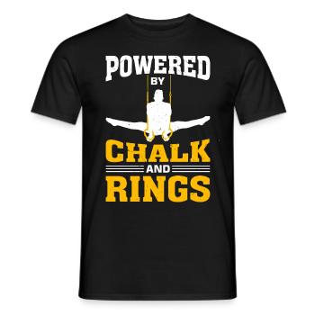 Ring Gymnastics Gymnastics - Men's T-Shirt - black - Front - AI Model Male 178 light (178cm)