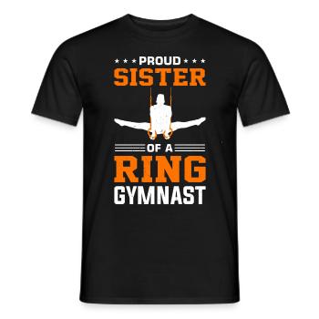 Ring Gymnastics Gymnastics - Men's T-Shirt - black - Front - AI Model Male 178 light (178cm)