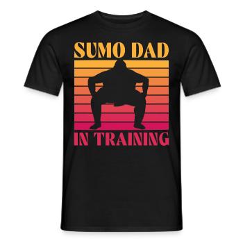 Papa sumo en formation - T-shirt homme - noir - Devant - AI Model Male 178 light (178cm)