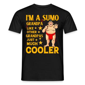Je suis un grand-père sumo comme un grand-père normal, juste cool - T-shirt homme - noir - Devant - AI Model Male 178 light (178cm)