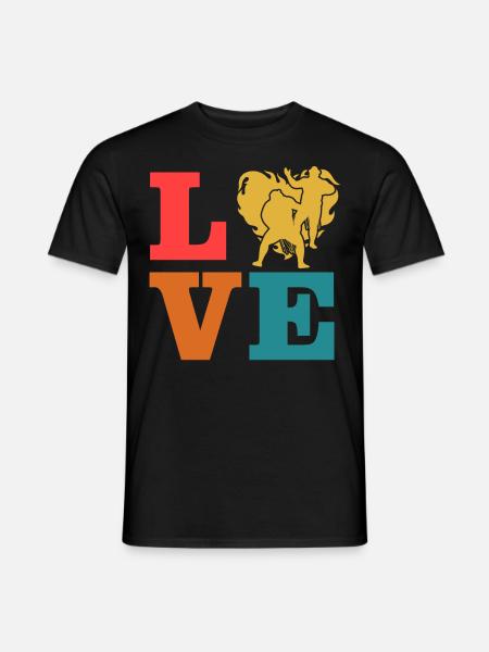 Wrestling-Liebe - Männer T-Shirt - Schwarz