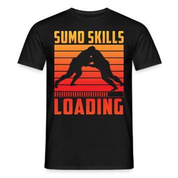Sumo Skills Loading - Men's T-Shirt - black - Front - AI Model Male 178 light (178cm)