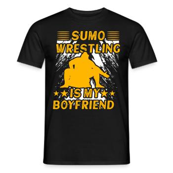 Sumo-Ringen ist mein Freund - Männer T-Shirt - Schwarz - Vorne - AI Model Male 178 light (178cm)