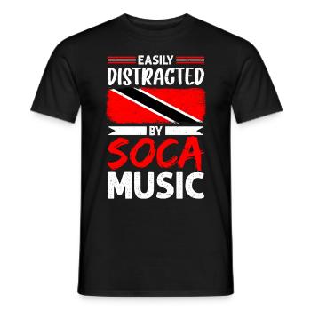 Soca Tanz Trinidad Tobago - Männer T-Shirt - Schwarz - Vorne - AI Model Male 178 light (178cm)