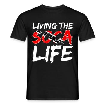 Soca Tanz Trinidad Tobago - Männer T-Shirt - Schwarz - Vorne - AI Model Male 178 light (178cm)