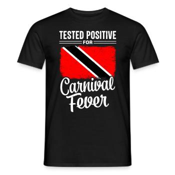 Positiv Auf Karnevalsfieber Getestet - Männer T-Shirt - Schwarz - Vorne - AI Model Male 178 light (178cm)