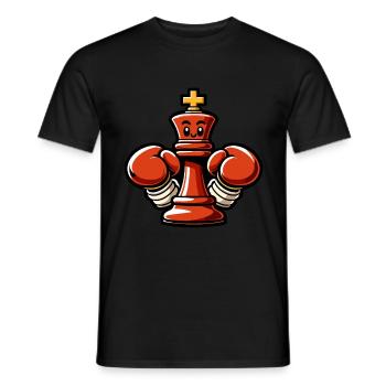Checkmate King Chess - Men's T-Shirt - black - Front - AI Model Male 178 light (178cm)