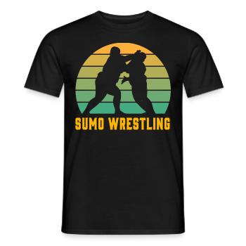 Lutte de sumo - T-shirt homme - noir - Devant - AI Model Male 178 light (178cm)