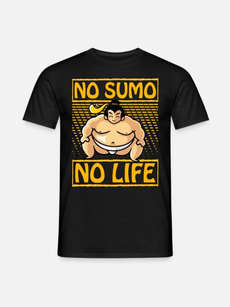 No Sumo No Life - Men's T-Shirt - black