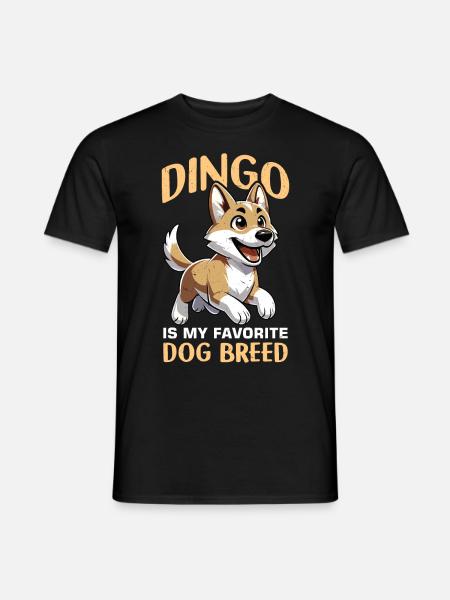 Dingo Australischer Hund - Männer T-Shirt - Schwarz