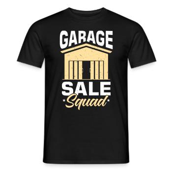 Garage Sale - Men's T-Shirt - black - Front - AI Model Male 178 light (178cm)