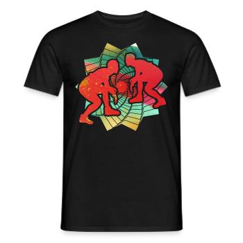 Lutte - T-shirt homme - noir - Devant - AI Model Male 178 light (178cm)