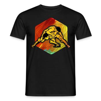 Lutte - T-shirt homme - noir - Devant - AI Model Male 178 light (178cm)