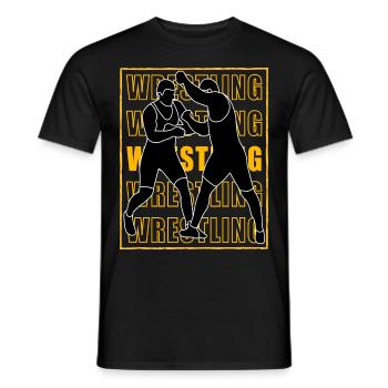 Lutte - T-shirt homme - noir - Devant - AI Model Male 178 light (178cm)