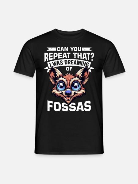 Fossa Tier - Männer T-Shirt - Schwarz