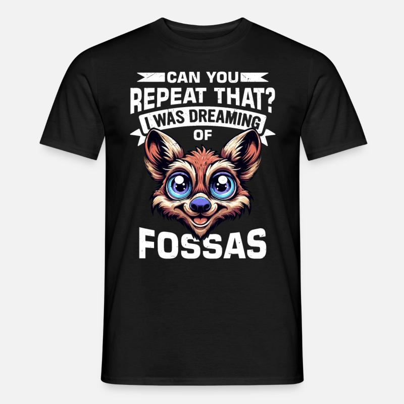 Fossa Tier - Männer T-Shirt - Schwarz