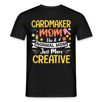 Creative Design for Paper Art Crafts - Men's T-Shirt - black - Front - AI Model Male 178 light (178cm)