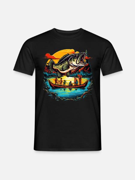 Bass Fish - Men's T-Shirt - black
