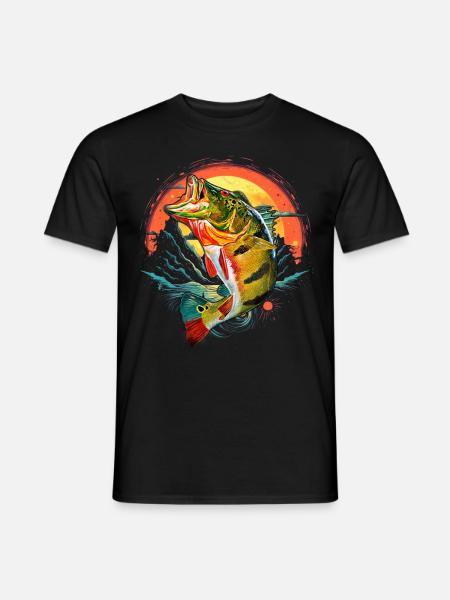 Bass Fish - Men's T-Shirt - black