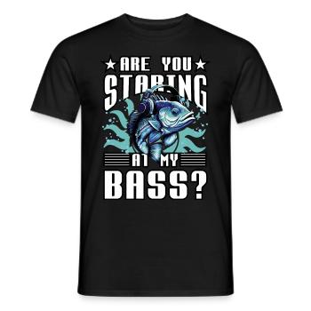 Regardez-vous ma basse ? - T-shirt homme - noir - Devant - AI Model Male 178 light (178cm)