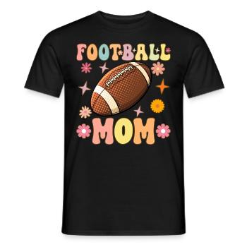 Football Maman Groovy Football Mutter - T-shirt homme - noir - Devant - AI Model Male 178 light (178cm)