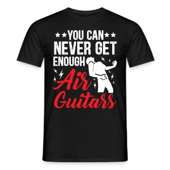 Von Luftgitarren kann man nie genug haben Lustiger - Männer T-Shirt - Schwarz - Vorne - AI Model Male 178 light (178cm)