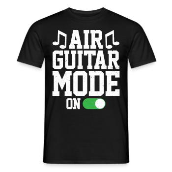 Luftgitarrenmodus auf Lustiger Luftgitarrist - Männer T-Shirt - Schwarz - Vorne - AI Model Male 178 light (178cm)