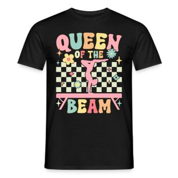 Groovy Turnerin Gymnastik Akrobatin Königin des Ba - Männer T-Shirt - Schwarz - Vorne - AI Model Male 178 light (178cm)