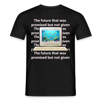 Frutiger Aero Aesthetic Tech - Männer T-Shirt - Schwarz - Vorne - AI Model Male 178 light (178cm)