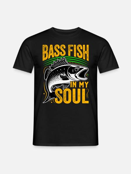 Barschfisch in meiner Seele - Männer T-Shirt - Schwarz