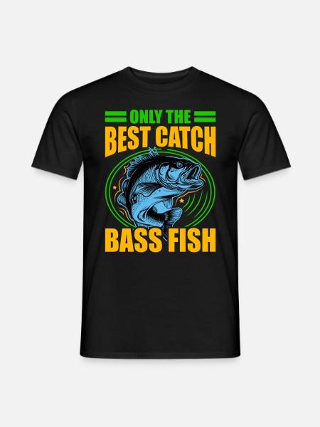 Nur der beste Fang Barschfische - Männer T-Shirt - Schwarz