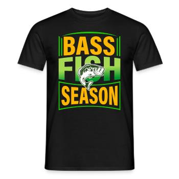 Barschfisch-Saison - Männer T-Shirt - Schwarz - Vorne - AI Model Male 178 light (178cm)