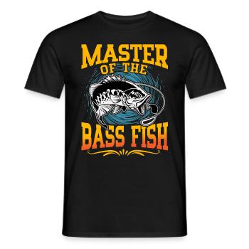 Meister des Barschfisches - Männer T-Shirt - Schwarz - Vorne - AI Model Male 178 light (178cm)