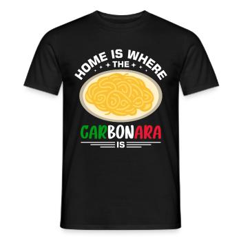 Italien Carbonara Pasta - Männer T-Shirt - Schwarz - Vorne - AI Model Male 178 light (178cm)