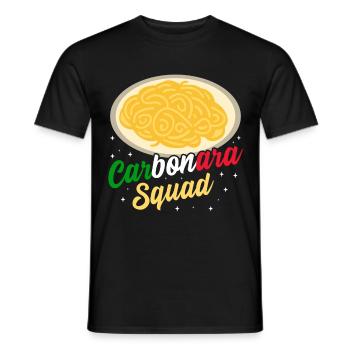 Italien Carbonara Pasta - Männer T-Shirt - Schwarz - Vorne - AI Model Male 178 light (178cm)