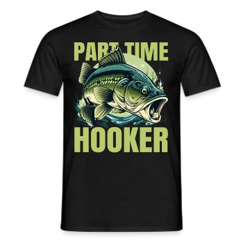 Teilzeit-Hook - Männer T-Shirt - Schwarz - Vorne - AI Model Male 178 light (178cm)