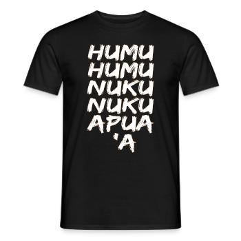 Humuhumunukunukuapua'a Hawaiian Reef Pusher - Men's T-Shirt - black - Front - AI Model Male 178 light (178cm)
