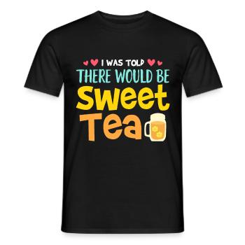 Sweet Tea - Men's T-Shirt - black - Front - AI Model Male 178 light (178cm)