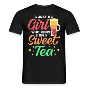 Thé sucré - T-shirt homme - noir - Devant - AI Model Male 178 light (178cm)