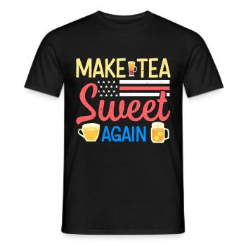 Thé sucré - T-shirt homme - noir - Devant - AI Model Male 178 light (178cm)