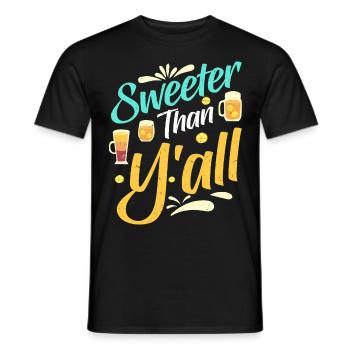 Thé sucré - T-shirt homme - noir - Devant - AI Model Male 178 light (178cm)