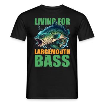 Leben für Forellenbarsche - Männer T-Shirt - Schwarz - Vorne - AI Model Male 178 light (178cm)