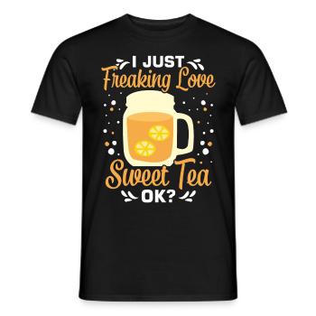Sweet tea - Men's T-Shirt - black - Front - AI Model Male 178 light (178cm)