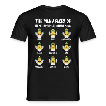Humuhumunukunukuapua’a Pousseur de récif hawaïen - T-shirt homme - noir - Devant - AI Model Male 178 light (178cm)