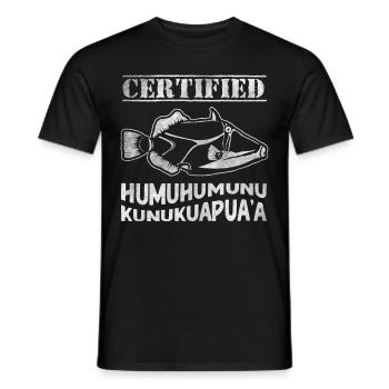 Humuhumunukunukuapua'a Hawaiianischer Riff-Drücker - Männer T-Shirt - Schwarz - Vorne - AI Model Male 178 light (178cm)